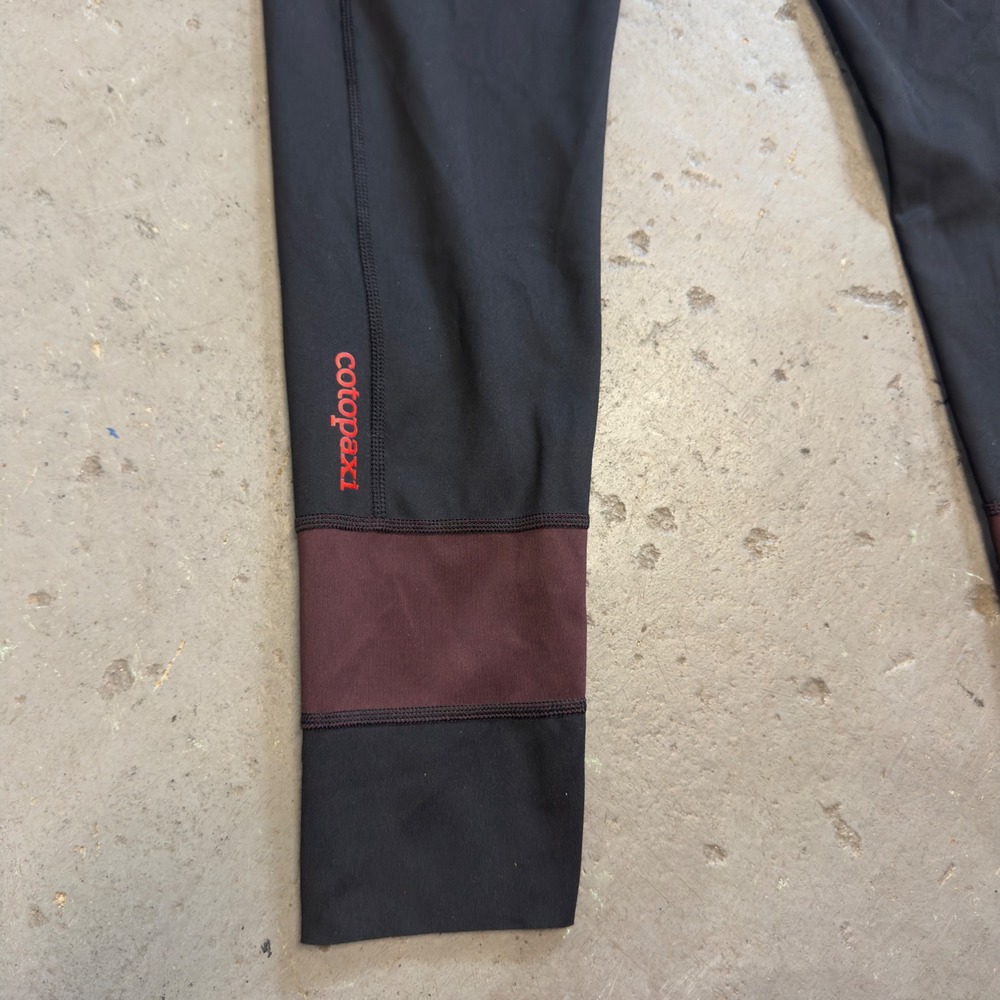 Cotopaxi Womens Black Maroon Mesh Panel High Rise Pocket Leggings Size L - Picture 5 of 8